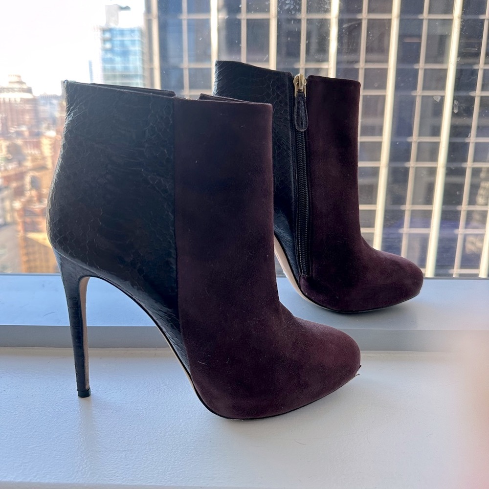 Alexandre Birman burgundy booties